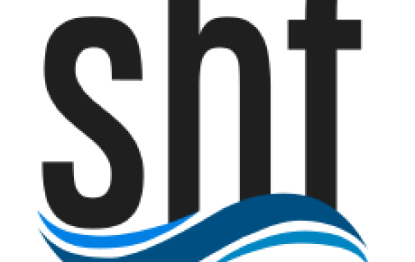 SHF - Société Hydrotechnique de France - La Science au service de l'eau - Logo noir - Slogan bleu - 230x265